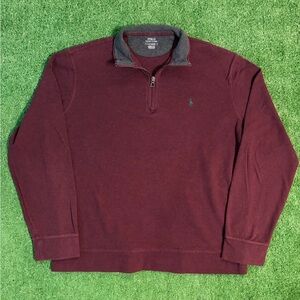 Polo Ralph Lauren Burgundy Quarter Zip Sweater